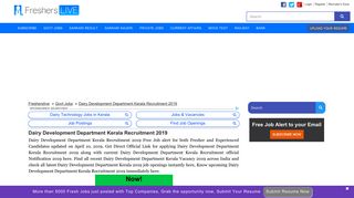 
                            8. Dairy Development Department Kerala Recruitment 2019 Apply ...