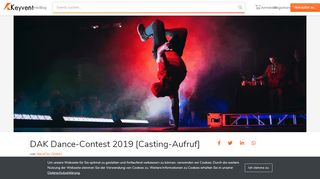 
                            12. DAK Dance-Contest 2019 [Casting-Aufruf] in Stuttgart - Buy tickets ...