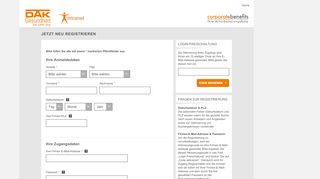 
                            2. DAK Deutsche Angestellten-Krankenkasse | Registrierung