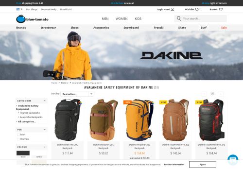 
                            9. Dakine Touring Equipment in our online shop – blue-tomato.com