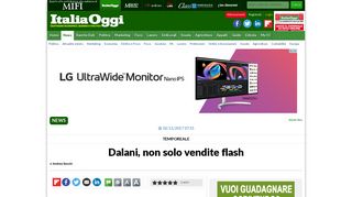 
                            8. Dalani, non solo vendite flash - ItaliaOggi.it
