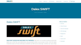 
                            7. Dalex SWIFT - Dalex Finance