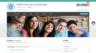 
                            5. Dalian University of Technology |Apply Online | Study in ...