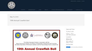 
                            12. Dallas Geological Society - Event - 19th Annual Crawfish Boil