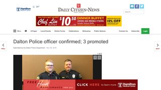 
                            9. Dalton Police officer confirmed; 3 promoted | Community | dailycitizen ...