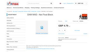 
                            12. DAM MAD - Net Float Black (8222098) - Online Fishing Shop Topfish