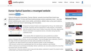 
                            5. Damar Optical launches a revamped website - Media Update