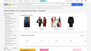 
                            13. Damenkleider mit V-Ausschnitt für Party -/Cocktail-Netz günstig kaufen ...