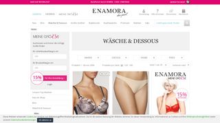 
                            1. Damenunterwäsche online shoppen | enamora.de