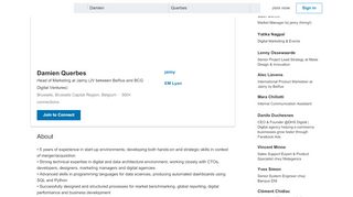 
                            13. Damien Querbes - Head Of Marketing - jaimy | LinkedIn