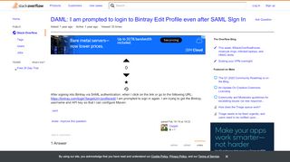 
                            9. DAML: I am prompted to login to Bintray Edit Profile even after ...
