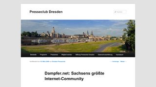 
                            6. Dampfer.net: Sachsens größte Internet-Community | Presseclub ...