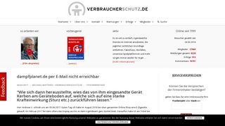 
                            4. dampfplanet.de per E-Mail nicht erreichbar - Verbraucherschutz.de