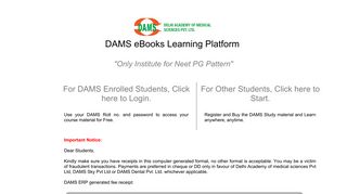 
                            2. DAMS eBooks Learning Platform