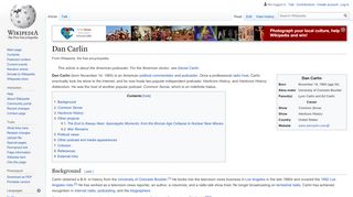 
                            3. Dan Carlin - Wikipedia