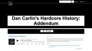 
                            5. Dan Carlin's Hardcore History: Addendum