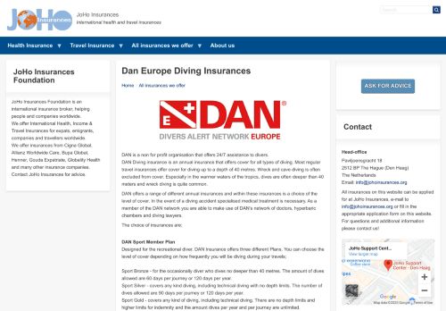 
                            12. Dan Europe Diving Insurances | www.expatinsurances.org