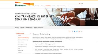 
                            2. Danamon Online Banking | Bank Danamon