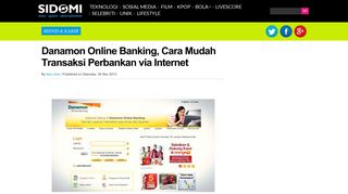 
                            10. Danamon Online Banking, Cara Mudah Transaksi Perbankan via ...