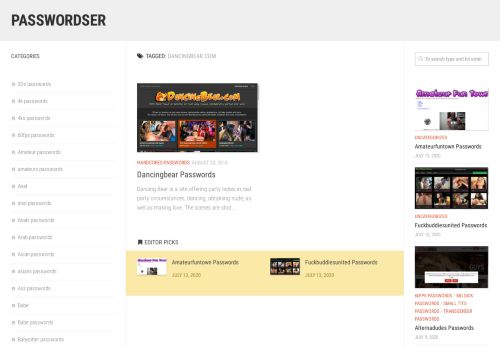 
                            7. dancingbear.com – PasswordsER