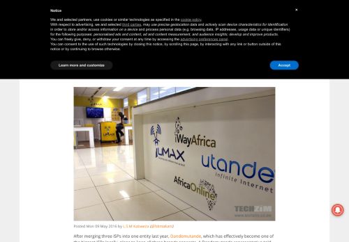 
                            5. Dandemutande to keep iWay, Africa Online, uMAX separate brands