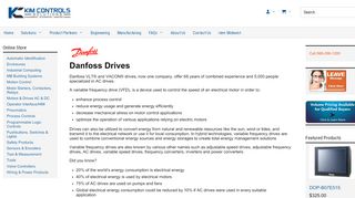 
                            13. Danfoss Drives variable frequency drive (VFD) from Kim Controls