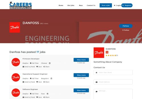 
                            10. Danfoss - Electronic Engineering Jobs