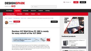 
                            9. Danfoss VLT Midi Drive FC 280 is ready for easy retrofit of the VLT 2800