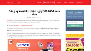 
                            10. Đăng ký Akulaku nhận ngay 390.000đ mua sắm – Akulaku VN