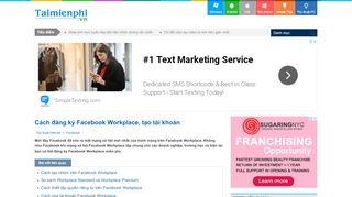 
                            9. Đăng ký Facebook Workplace, tạo tài khoản Facebook Workplace