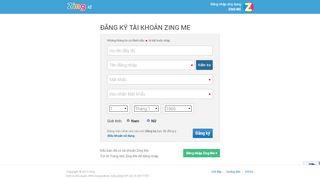 
                            7. Đăng ký tài khoản zing me - Zing ID - Zing Passport - Tài khoản Zing ...