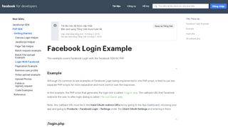 
                            7. Đăng nhập bằng Facebook - SDK Web - Facebook for Developers