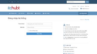 
                            11. Đăng nhập hệ thống | Trung tâm tin học | ITC-HUBT - Trang chủ