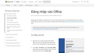 
                            7. Đăng nhập vào Office - Hỗ trợ Office - Office Support - Office 365