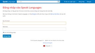 
                            1. Đăng nhập vào Speak Languages