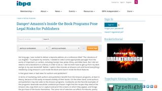 
                            11. Danger! Amazon's Inside the Book Programs Pose Legal Risks for ...