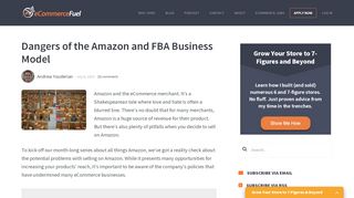 
                            12. Dangers of the Amazon and FBA Business Model - eCommerceFuel