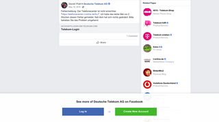 
                            5. Daniel Platt - Fehlermeldung: Der Telefoniecenter ist... | Facebook
