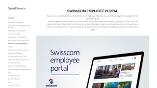 
                            8. Daniel Severin - Swisscom Employee Portal