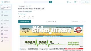 
                            12. Danik-Bhaskar-Jaipur-07-25-2016.pdf - Scribd