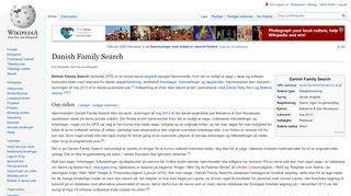 
                            9. Danish Family Search - Wikipedia, den frie encyklopædi