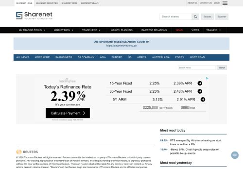 
                            10. Danish freight firm DSV makes $4 bln play for Panalpina - Sharenet