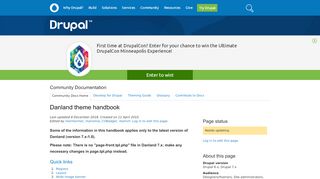 
                            10. Danland theme handbook | Drupal.org