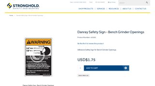 
                            10. Danray Safety Sign - Bench Grinder Openings | Machine Safety Signs ...
