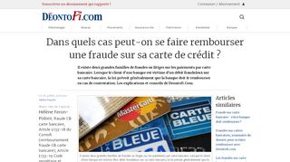 
                            6. Dans quels cas peut-on se faire rembourser une fraude sur sa carte ...