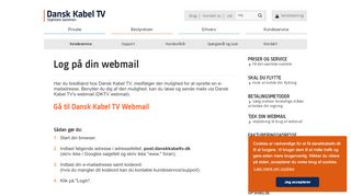 
                            9. Dansk Kabel TV webmail / DKTV webmail