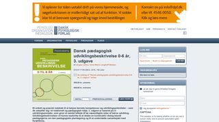 
                            2. Dansk pædagogisk udviklingsbeskrivelse 0-6 år, 3. udgave af Jørgen ...