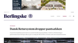 
                            7. Dansk Retursystem dropper pantsækken - Berlingske