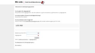 
                            8. Dansk Socialrådgiverforening - Min side