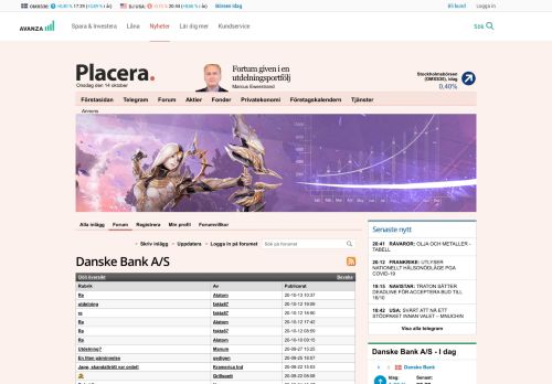 
                            9. Danske Bank A/S | Forum | Placera - Avanza